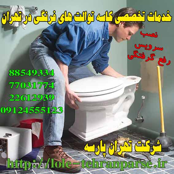 تعمیر توالت فرنگی در مرکز تهران